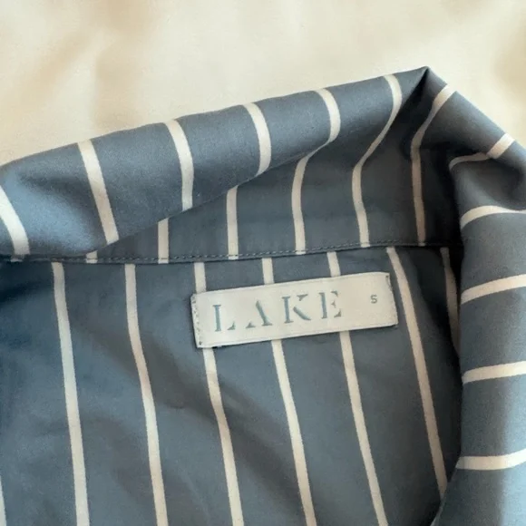 Lake Pajamas Blue Striped Women's Pajama Set - Picture 4 of 9